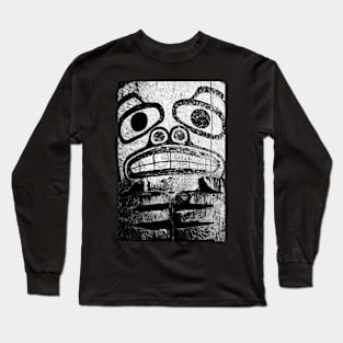 Face From The Past Native Art Long Sleeve T-Shirt